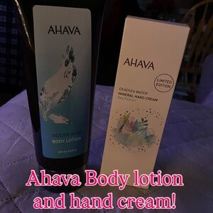 AHAVA Ocean Mist Body Lotion and Deadsea Water Hand Cream Set